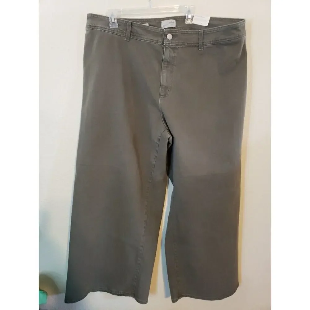 New Women’s High-Rise Sailor Wide Leg Ankle Jeans Universal Thread Y2K Size 20 - Picture 2 of 12